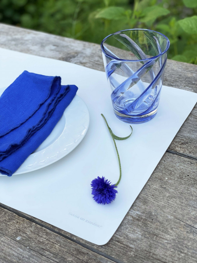 Serviettes de Table Bleu 40x40cm Coton
