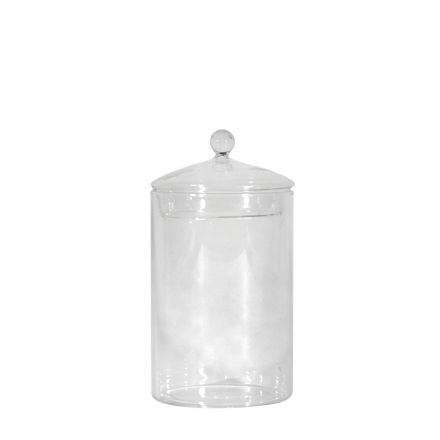 Barattolo vetro con coperchio h 23 cm